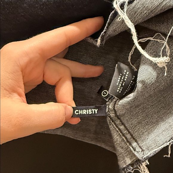 GRLFRND Black Denim Cropped Shirt - Picture 4 of 4